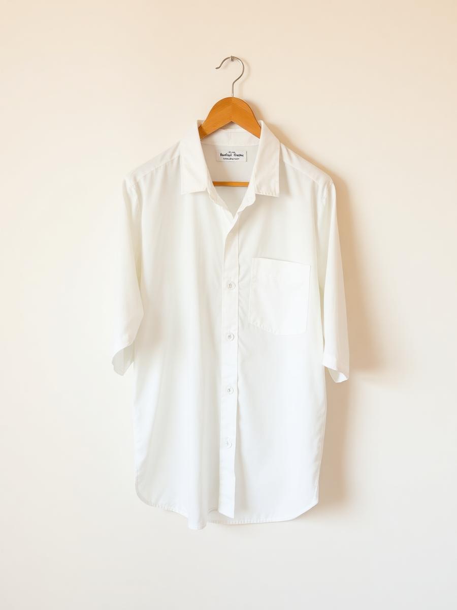 Camicia in popeline bianca