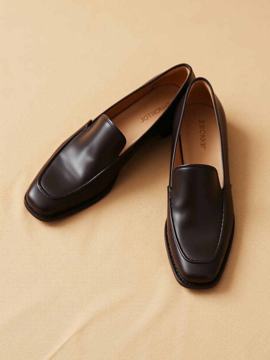 Mocassini in pelle marroni